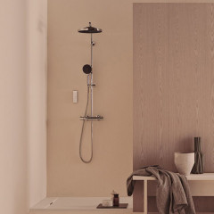 Ideal Standard Solos 3-функц.(Rain, Silkrain, SecondSkin) верхний душ 30см, цвет: хром