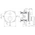 Ideal Standard Joy Смеситель для ванны, встраиваемый, без комплектом EASY-BOX A1000NU, цвет: PVD Brushed Gold