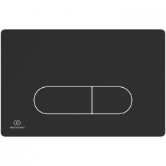 Ideal Standard Oleas M1 Механическая панель смыва, двойной смыв, покрытие soft touch цвет: черный матовый