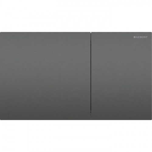 Geberit Sigma70 Клавиша для двойного смыва, квадратная: Хромированный черный / Матированный, легкоочищ. покр., B=25см