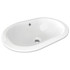 Ideal Standard Connect Раковина 550х380 мм, овальная, встриваемая снизу без отв. под смес., с крепежом, цвет: белый глянец