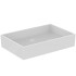Ideal Standard Extra Раковина 600х400хh125 мм, накладная прямоугольная, без перелива и отв. под смес., с крепежом, цвет: белый глянец