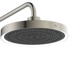 Ideal Standard Solos Душевая стойка с термостатич.смесителем для душа, верхний душ 33см, руч.душ, шланг 175см, без A1070NU, цвет: PVD Silver Storm