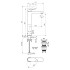 Ideal Standard Ceralife O Высокий смеситель для раковины H240, технология BlueStart с донным клапаном Click Clack, цвет: хром