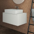 Ideal Standard Extra Раковина 600х400хh125 мм, накладная прямоугольная, без перелива и отв. под смес., с крепежом, цвет: белый глянец