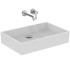 Ideal Standard Extra Раковина 600х400хh125 мм, накладная прямоугольная, без перелива и отв. под смес., с крепежом, цвет: белый глянец