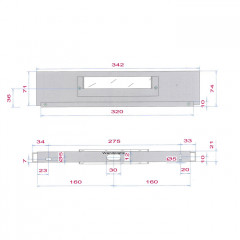 Decor Walther Slim 34 Светильник настенный 34x7x2см, 1x R7S 118mm max. 100W, цвет: никель сатинированный ЗАКАЗ ПО ЗАПРОСУ