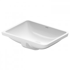 Duravit ME by Starck Раковина для встраивания снизу, с перел.,без площадки под смес,включая крепл.для встраив. в дерев. столеш., 490x365мм, Цвет белый