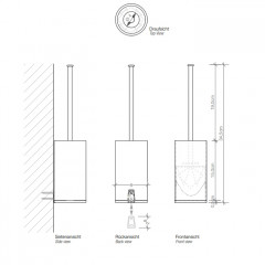 Decor Walther DW 86 Туалетный ершик, подвесной, цвет: хром ЗАКАЗ ПО ЗАПРОСУ
