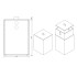 Decor Walther DW 75 Корзина для бумаги 17x17x26см, с крышкой, цвет: золото матовое ЗАКАЗ ПО ЗАПРОСУ