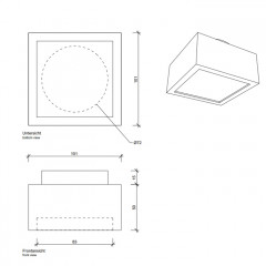 Decor Walther Cut 10 Светильник потолочный 10x10x6.5см, 1x G9 max. 40W, цвет: хром ЗАКАЗ ПО ЗАПРОСУ