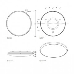 Decor Walther FIX 30 Светильник потолочный 30x6.5см, 1x R7S 118mm max. 150W, цвет: золото ЗАКАЗ ПО ЗАПРОСУ