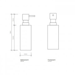 Decor Walther Mikado Дозатор для жидкого мыла, настольный, цвет: темная бронза ЗАКАЗ ПО ЗАПРОСУ
