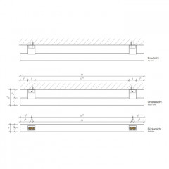 Decor Walther Tube HTE468 Полотенцедержатель 4x68см, цвет: хром ЗАКАЗ ПО ЗАПРОСУ