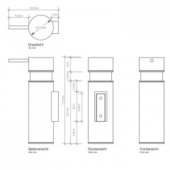 Decor Walther DW 435 Дозатор для мыла, подвесной, цвет: хром ЗАКАЗ ПО ЗАПРОСУ