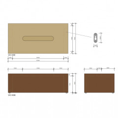 Decor Walther Wood KB Диспенсер для салфеток 27x13.5x8.5см, цвет: светлый бук ЗАКАЗ ПО ЗАПРОСУ