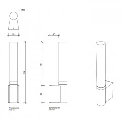 Decor Walther Line 10 Светильник настенный 4x6.5x23см, 1x G9 max. 60W, цвет: хром ЗАКАЗ ПО ЗАПРОСУ