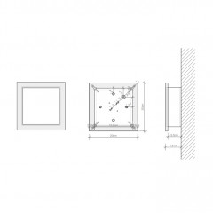 Decor Walther Kubic 20 Светильник потолочный 21x21x6.5см, 1x R7S 78mm max. 60W, цвет: никель сатинированный ЗАКАЗ ПО ЗАПРОСУ