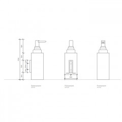 Decor Walther DW 310 N Дозатор для мыла, настольный, цвет: хром ЗАКАЗ ПО ЗАПРОСУ