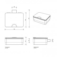 Decor Walther FB 4 Бокс для влажных салфеток 15x15.5x5.5см, подвесной, цвет: хром ЗАКАЗ ПО ЗАПРОСУ