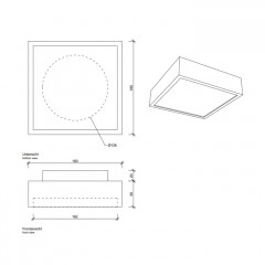 Decor Walther Cut 18 Светильник потолочный 18x18x7см, 1x R7s 78mm max. 100W, цвет: никель сатинированный ЗАКАЗ ПО ЗАПРОСУ