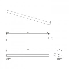 Decor Walther Tube HTE5108 Полотенцедержатель 5x108см, цвет: хром ЗАКАЗ ПО ЗАПРОСУ