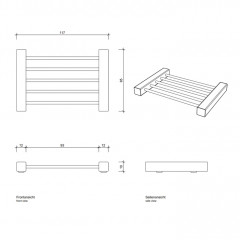 Decor Walther DW 995 Мыльница настольная, цвет: никель сатинированный ЗАКАЗ ПО ЗАПРОСУ