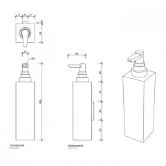 Decor Walther DW 350 N Дозатор для мыла, подвесной, цвет: хром ЗАКАЗ ПО ЗАПРОСУ