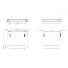 Decor Walther Slim 20 Светильник настенный 20x7x2см, 1x R7S 118 mm max. 100W, цвет: хром ЗАКАЗ ПО ЗАПРОСУ