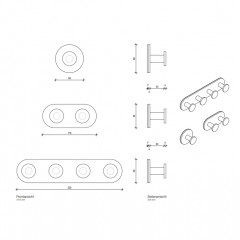 Decor Walther Tube KHAK1 Крючок самоклеящийся, цвет: хром ЗАКАЗ ПО ЗАПРОСУ