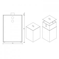 Decor Walther DW 75 Корзина для бумаги 17x17x26см, с крышкой, цвет: хром ЗАКАЗ ПО ЗАПРОСУ