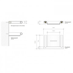 Decor Walther Mikado WSS Мыльница подвесная, цвет: сталь матовая ЗАКАЗ ПО ЗАПРОСУ