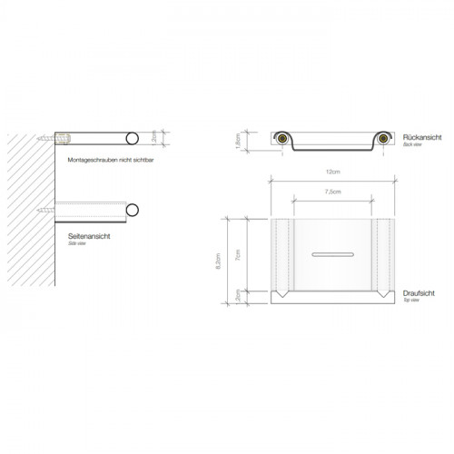 Decor Walther Mikado WSS Мыльница подвесная, цвет: сталь матовая ЗАКАЗ ПО ЗАПРОСУ