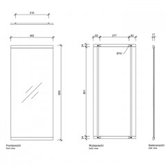 Decor Walther SP 90/904 Зеркало 40x90см, цвет: хром ЗАКАЗ ПО ЗАПРОСУ