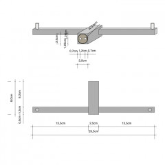 Decor Walther Corner TPH2 Держатель туалетной бумаги, двойной, подвесной, цвет: хром ЗАКАЗ ПО ЗАПРОСУ