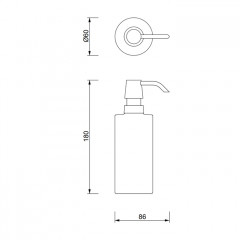 Decor Walther DW 480 Дозатор для мыла, настольный, фарфор, цвет: белый / золотой ЗАКАЗ ПО ЗАПРОСУ