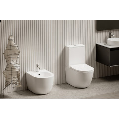 Биде ABBER Bequem AC1152 приставное белое