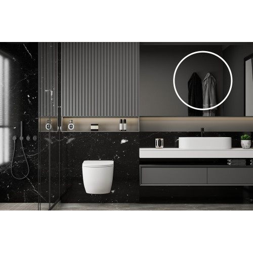 Унитаз ABBER Bequem AC1100MW подвесной белый матовый, безободковый