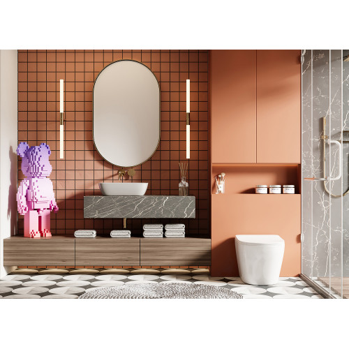 Унитаз ABBER Bequem AC1113 приставной белый, безободковый