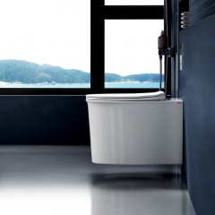 Унитаз ABBER Bequem AC1127 подвесной белый, безободковый, смыв торнадо и струйный смыв