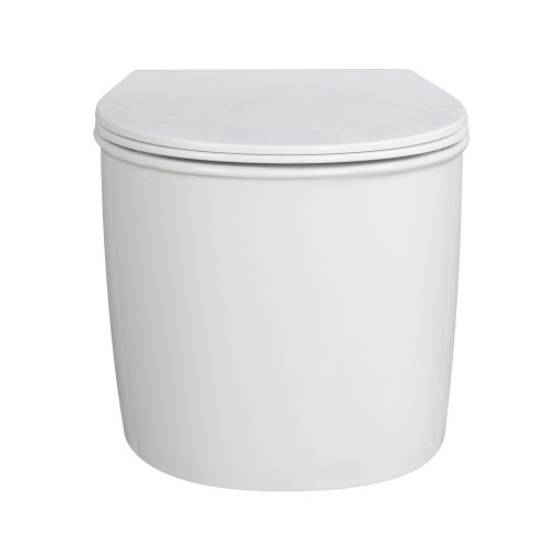 Унитаз ABBER Bequem AC1127 подвесной белый, безободковый, смыв торнадо и струйный смыв