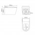 Комплект ABBER подвесной электронный унитаз-биде Bequem AC1119S белый с импульсным смывом с инсталляцией AC0101P
