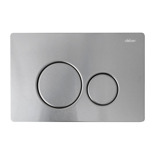 Комплект подвесной унитаз ABBER Bequem AC1100T белый с инсталляцией AC0105 и кнопкой AC0121MCH матовый хром