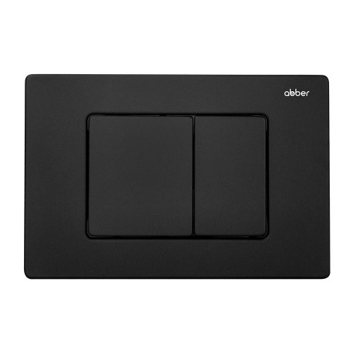 Комплект подвесной унитаз ABBER Rechteck AC1201MB черный матовый с инсталляцией AC0105 и кнопкой AC0120MB черный матовый