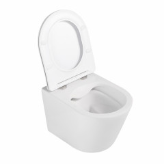 Унитаз ABBER Bequem AC1102MW подвесной белый матовый, безободковый