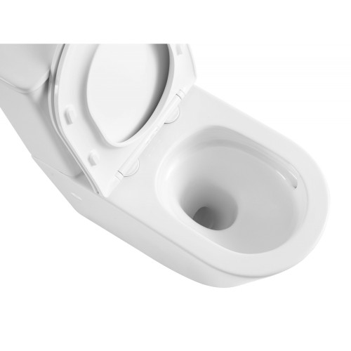 Унитаз ABBER Bequem AC1112T компакт белый, безободковый, смыв торнадо