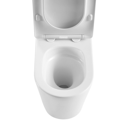 Унитаз ABBER Bequem AC1112T компакт белый, безободковый, смыв торнадо