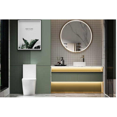 Унитаз ABBER Bequem AC1112T компакт белый, безободковый, смыв торнадо