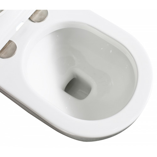 Унитаз ABBER Bequem AC1114P приставной белый с импульсным смывом