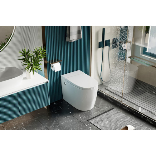 Унитаз ABBER Bequem AC1114P приставной белый с импульсным смывом